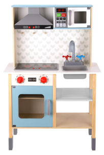 Leikkikeittiö puuta, valo- ja äänitehosteita, yli 3-vuotiaille