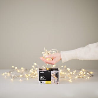 LED genomskinlig ljusslinga Northlight, varmvit