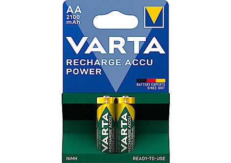 VARTA Power ladbart batteri AA/HR6, 2100 mAh