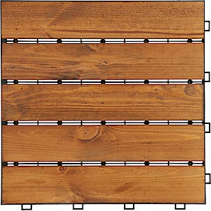 Golvplattor trall, brunlaserad gran, 4-pack