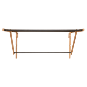 Aurora tørkestativ vegg tre og metall, sammenleggbart