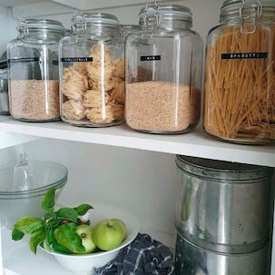 Glasskrukke med patentkork