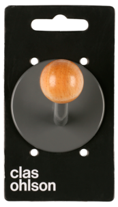 Itsekiinnittyvä koukku harmaa/puu