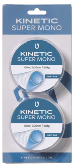 Kinetic Super Mono fiskelina 100 m, 2-pack