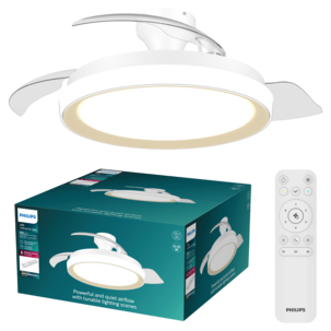 Philips Bliss takfläkt med dimbar belysning, 51 cm