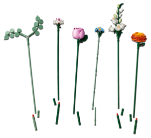 LEGO Icons Botanicals Vaaleanpunainen kukkakimppu 10342, yli 18-vuotiaille