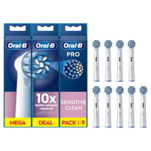 Oral-B Pro Sensitive Clean borsthuvud, vit