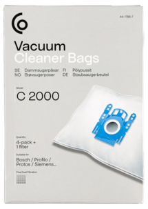 Dammsugarpåsar C2000, 4-pack