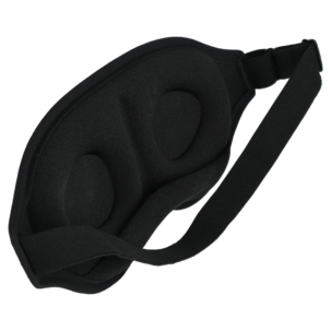 Vadderad sovmask 3D för vuxna, svart 