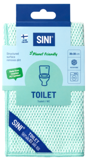 Sini Mikrokuituliina WC:n puhdistukseen, 30 x 30 cm, 1 kpl
