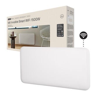 Mill Invisible Smart WiFi element Gen. 4, vit, 1500 W