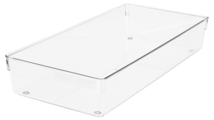 Laatikon jakaja, läpinäkyvä, korkeus 7,3 cm