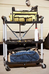 Hyllyvaunu, kokoontaitettava työkaluvaunu