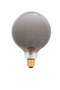 Lamppu LED E27 Metallic, musta, 125 mm