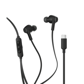 Belkin SoundForm ANC in ear-hörlurar med sladd, USB-C