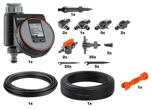 Gardena startpakke for pallekarm med vanningscomputer
