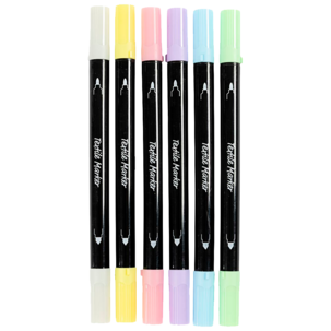 Creativ Company textilpennor pastellfärger 6-pack
