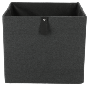 Förvaringslåda kvadrat, linnelook