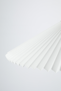 Northlight Ines plissert taklampe hvit, 45 cm