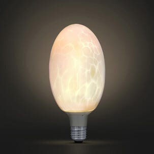 Dekorationslampa LED ägg E27 5 W, varmvit, 19 cm