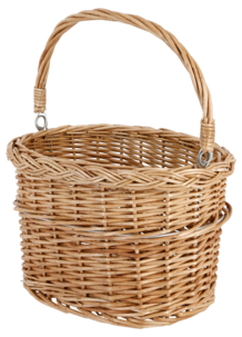 Cykelkorg flätad, Asaklitt