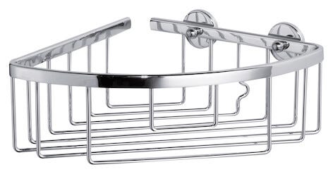 Tesa Aluxx Suihkuhylly kulmaan, itsekiinnittyvä, kromia