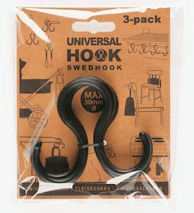 Yleiskoukku SwedHook, 3 kpl