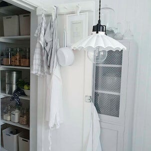 Skomakarlampa med vågig skärm 25 cm, Northlight