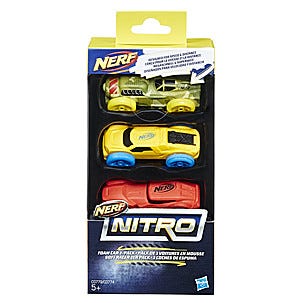 Nerf Nitro bilar, 3-pack