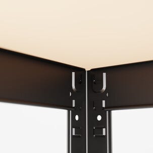 Förvaringshylla med arbetsbänk, 100 x 30 x 180 cm