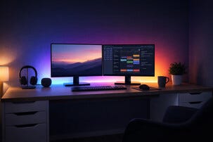 Deltaco Smart LED-list med RGB og USB, 2 m
