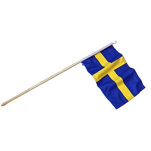 Handflagga Sverige