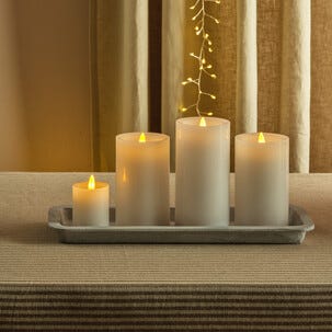 Blockljus LED uppladdningsbart, 7,5 x 15 cm, 1-pack