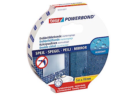 Dubbelhäftande monteringstejp Spegel Tesa