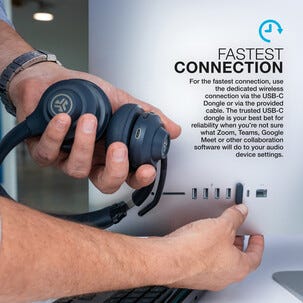 JLab GO Work trådlöst headset med mikrofon, 2 gen