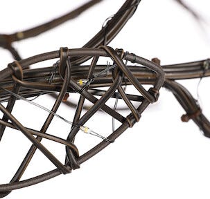 Reinsdyr med LED-lys, 105 cm