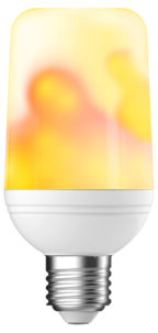 Liekkilamppu LED E27