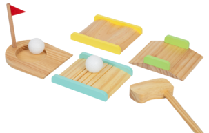 Lasten golfsetti puuta, yli 3-vuotiaille