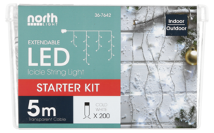 Istappsslinga kallvit LED, Northlight, påbyggnadsbar