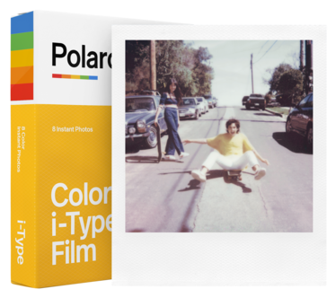 Polaroid i-Type färgfilm med vit ram, 107 x 88 mm