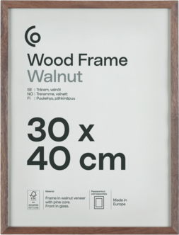 Fotoramme av FSC-merket tre på 30 x 40 cm
