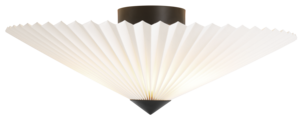 Northlight Ines plisserad takplafond vit, 50 cm