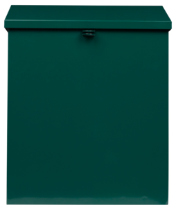 Låsbar brevlåda av galvaniserad plåt, 27 x 34 cm