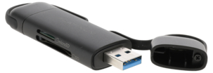 Minneskortläsare USB-A & USB-C