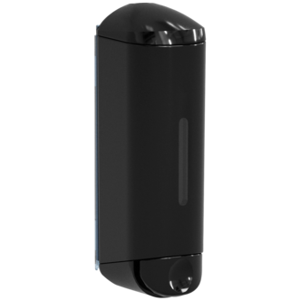 Sjampo- og såpepumpe plast, vegghengt, svart, 250 ml
