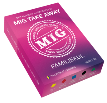 MIG Take Away Familjekul frågespel för barn och vuxna