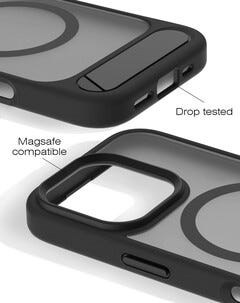 Exibel Kickstand iPhone 16 Pro Suojakuori jalustalla