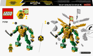 LEGO Ninjago Lloyds EVO Robottitaistelu 71781, yli 6-vuotiaille