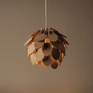 Alve Mini taklampa fönsterlampa trä 20 cm, Northlight