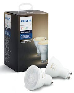 LED-lamppu Philips Hue Ambiance 5,5 W GU10 2 kpl